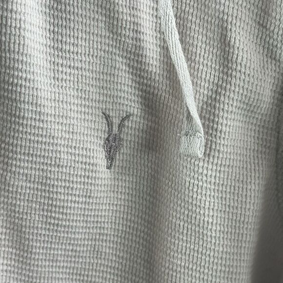 🧥 AllSaints Light Tan Zip-Up Hoodie - Size XL - Picture 2 of 4